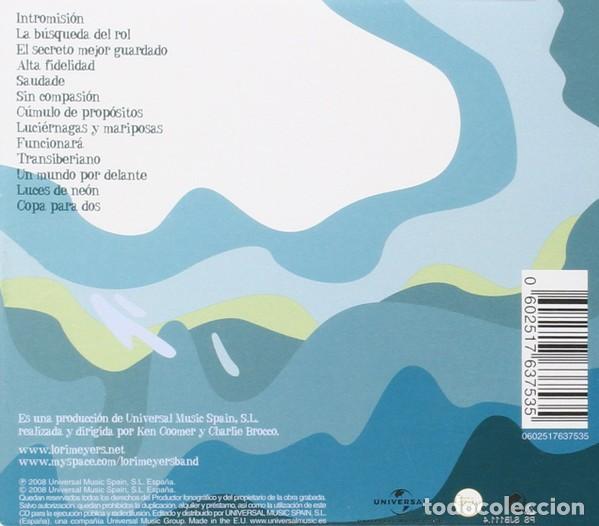 CDs de m&uacute;sica: LORI MEYERS &lrm;&ndash; CRONOL&Aacute;NEA CD 2008 - Foto 2