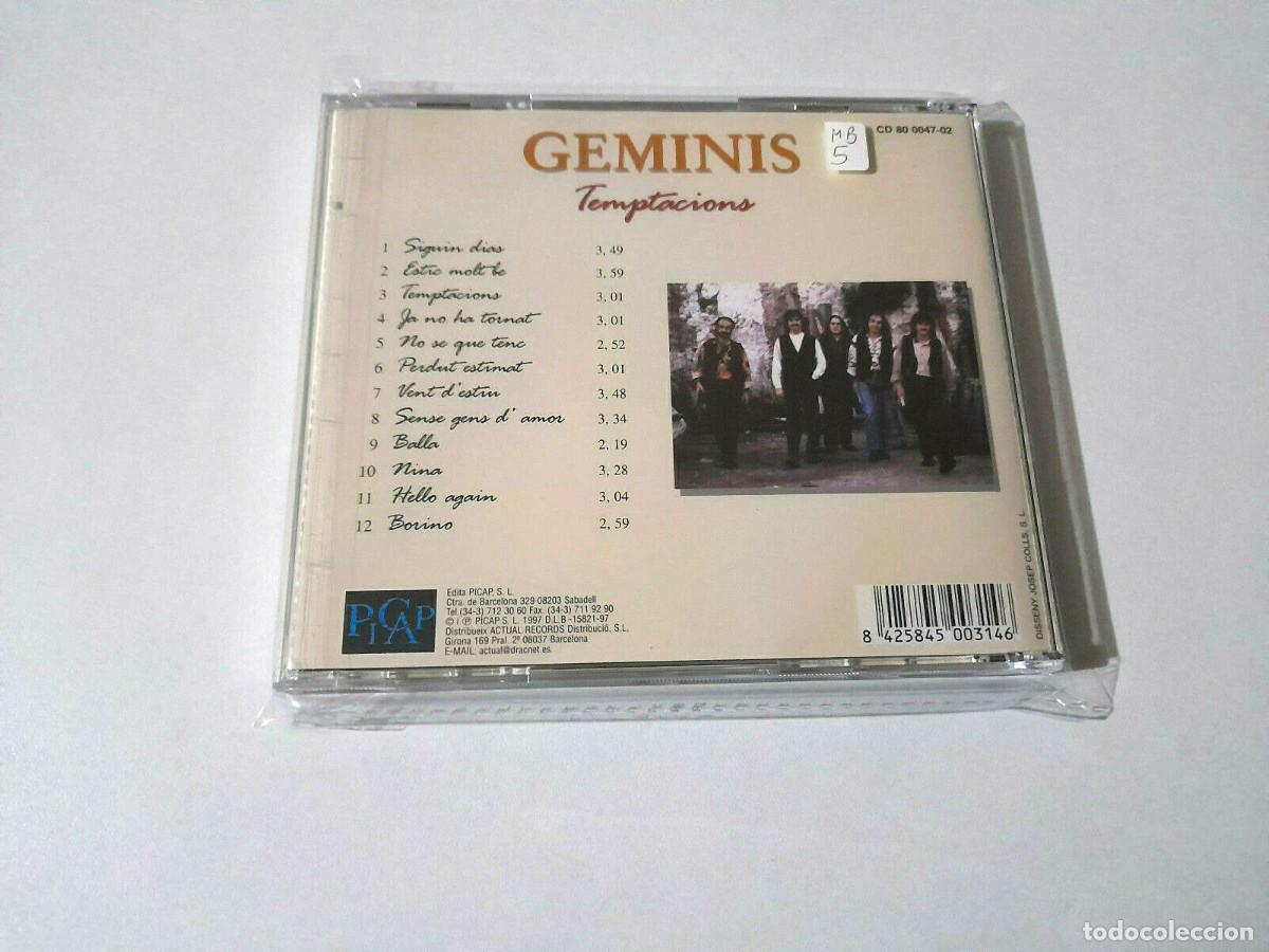 CDs de m&uacute;sica: GEMINIS &rdquo;TEMPTACIONS&rdquo; CD 12 TRACKS - Foto 2