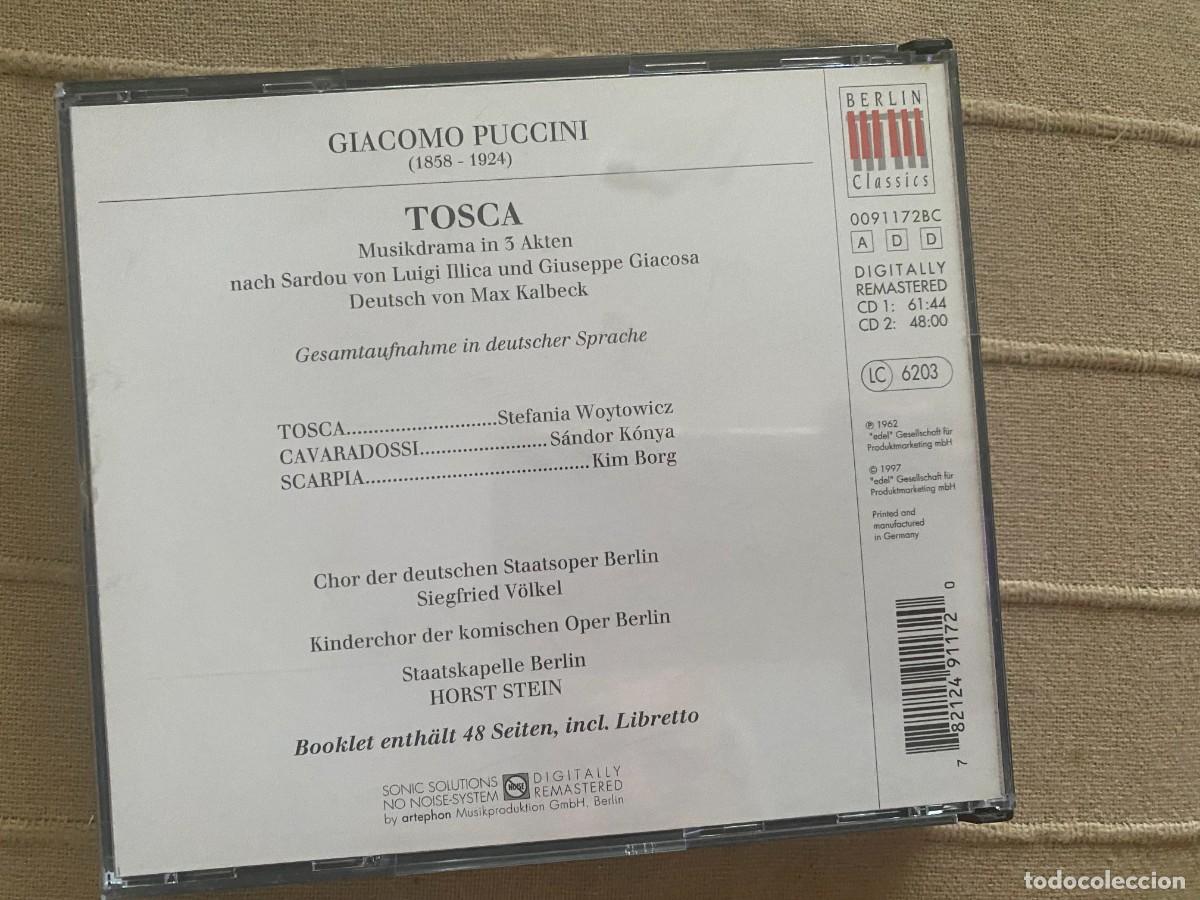CDs de m&uacute;sica: CD DOBLE - PUCCINI - TOSCA - Foto 2