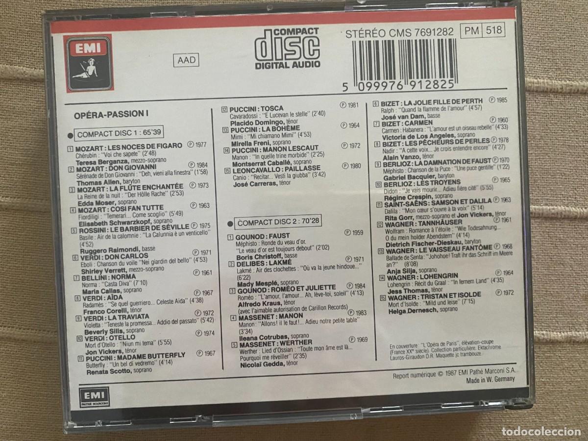 CDs de m&uacute;sica: CD DOBLE - OPERA-PASSIONI I - Foto 2