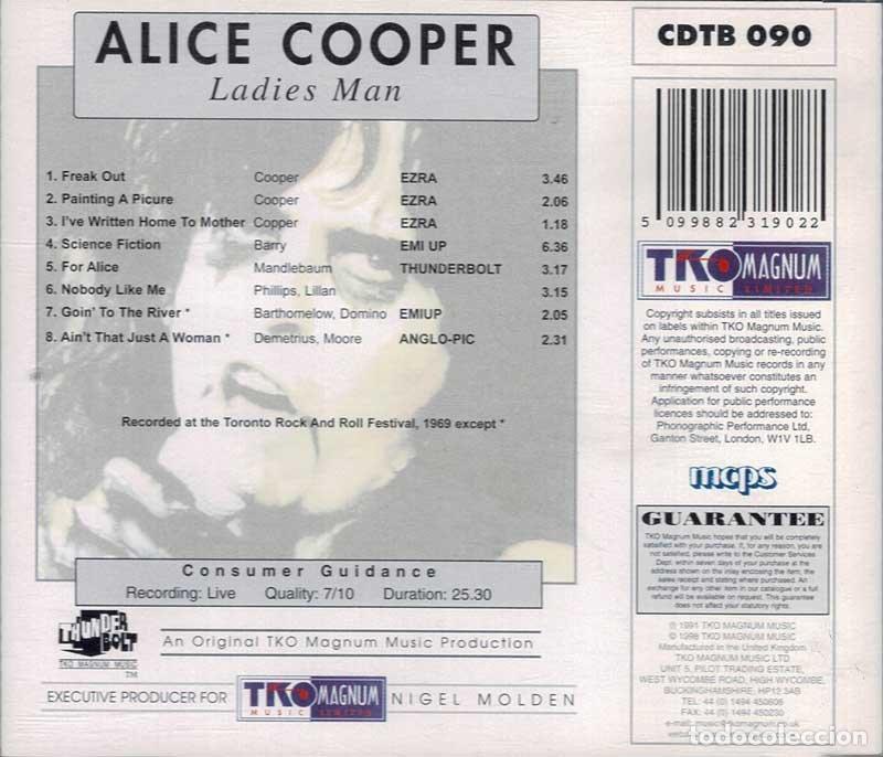 CDs de m&uacute;sica: Alice Cooper - Ladies Man. CD - Foto 2