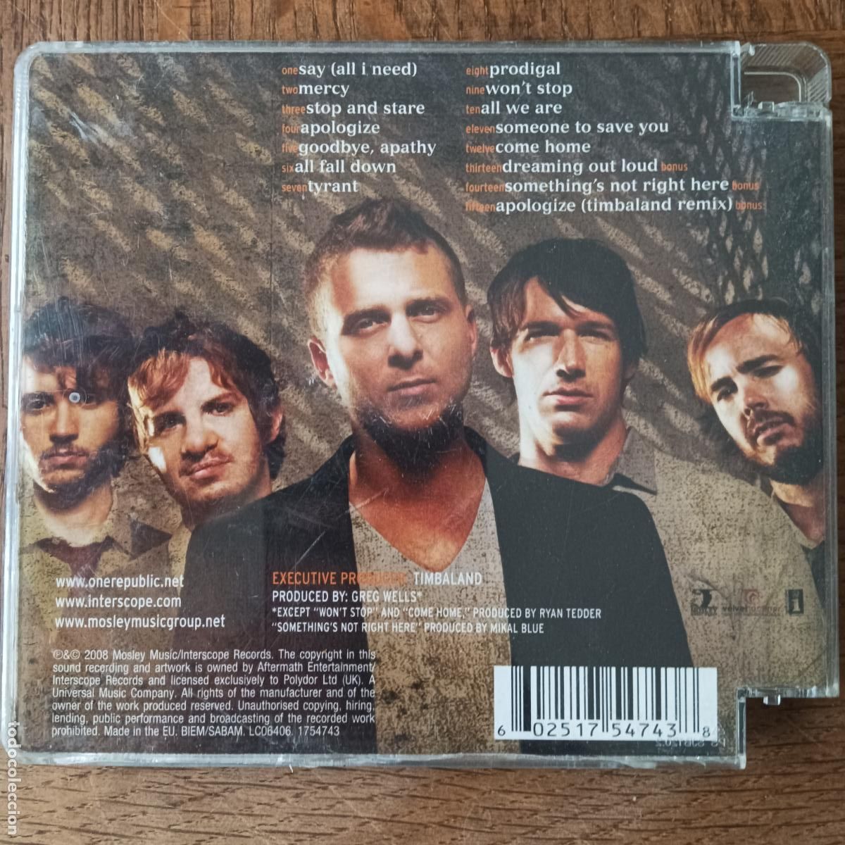 CDs de m&uacute;sica: ONE REPUBLIC, DREAMING OUT LOUD. CD ONEREPUBLIC - Foto 3