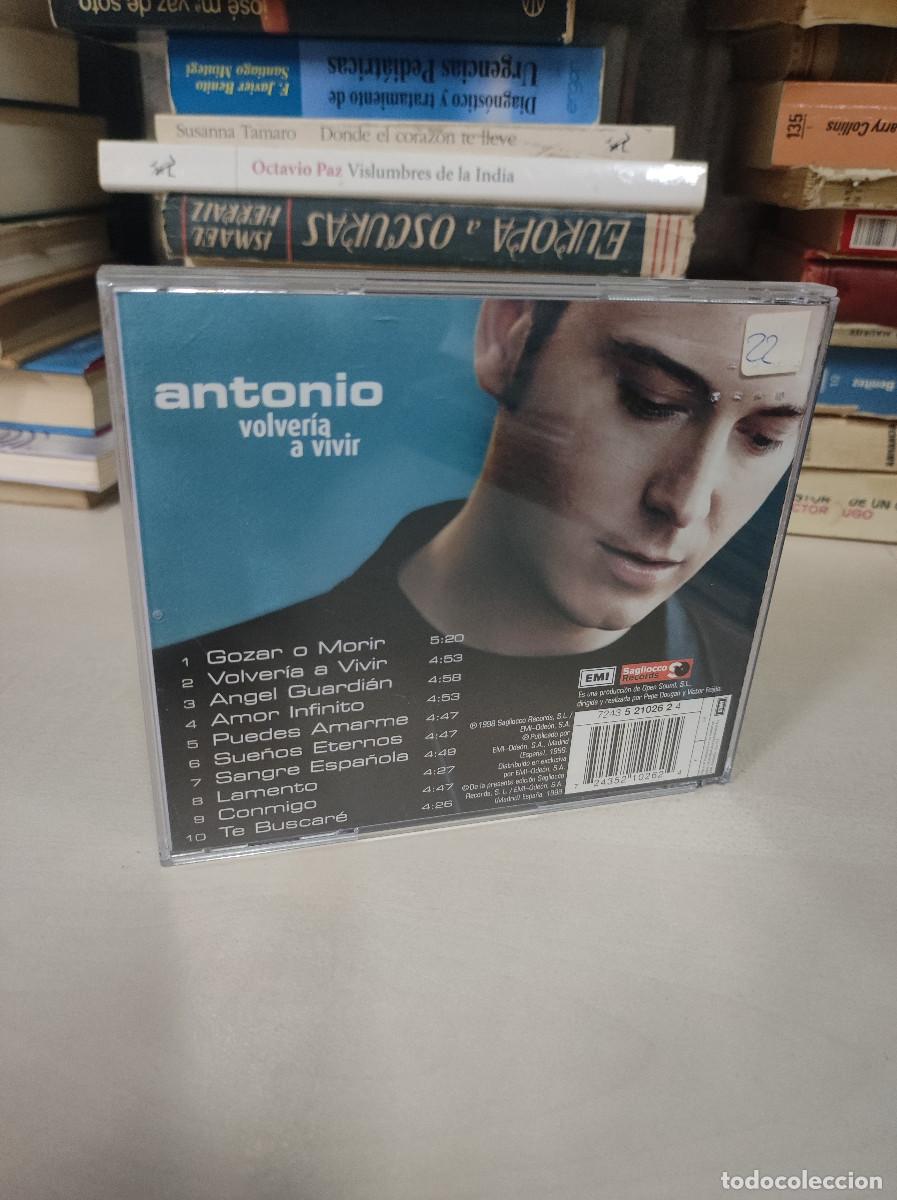 CDs de m&uacute;sica: Antonio &ndash; Volver&iacute;a A Vivir - Foto 2