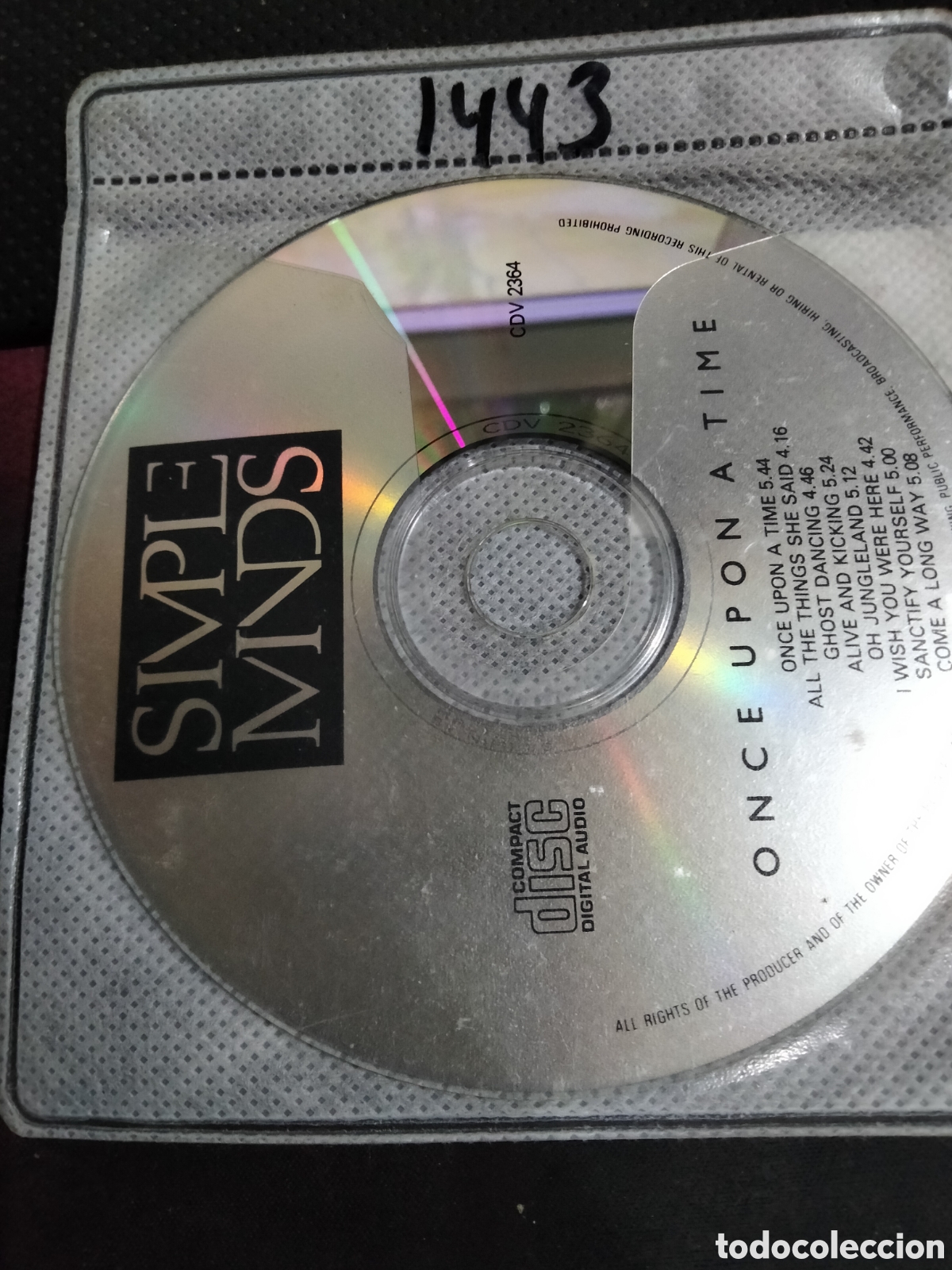 CDs de m&uacute;sica: Cd simple minds once upon a time -1443 (disco solo) - Foto 1