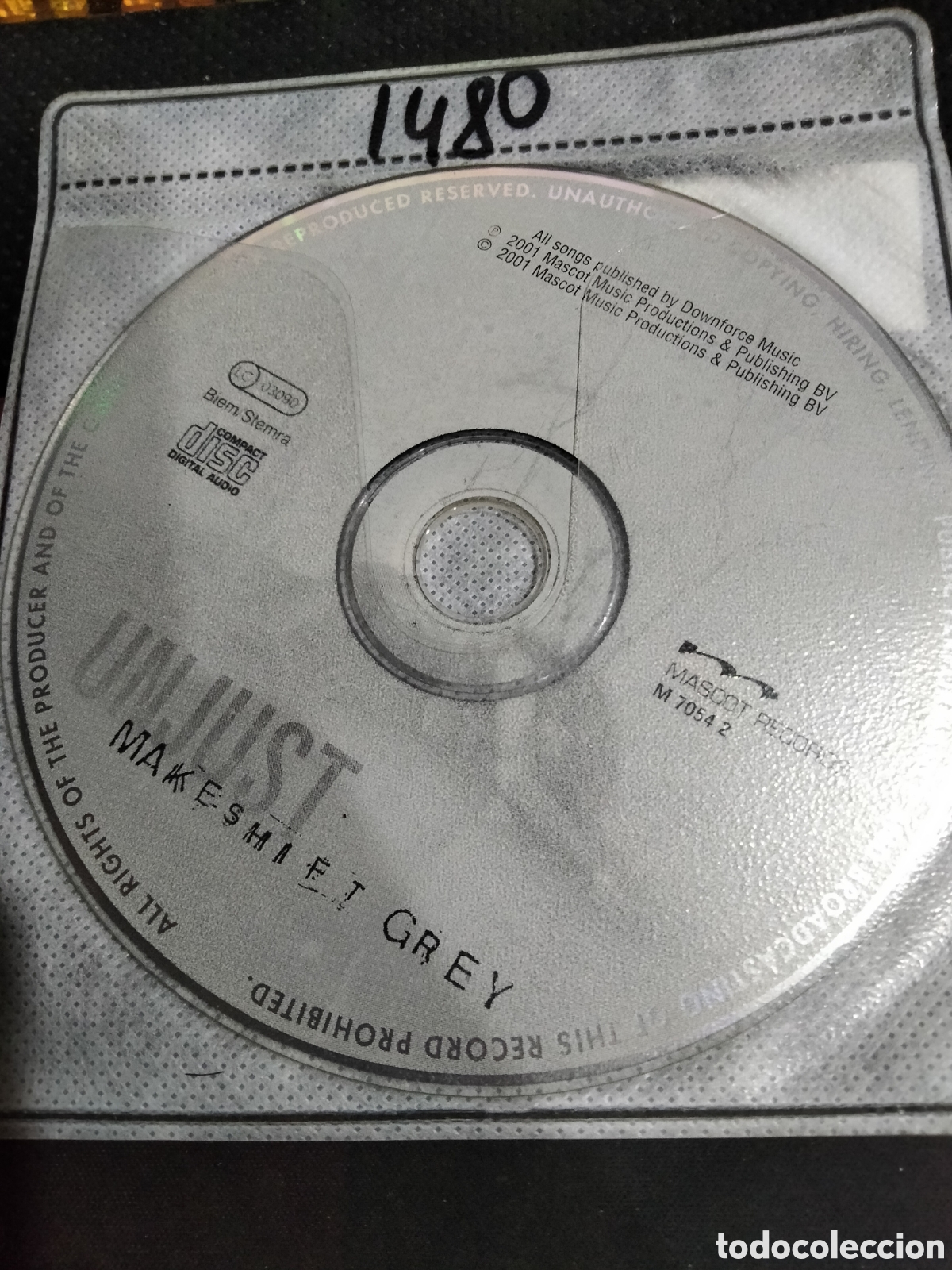 CDs de m&uacute;sica: Cd unjust makeshift grey -1480 (disco solo) - Foto 1