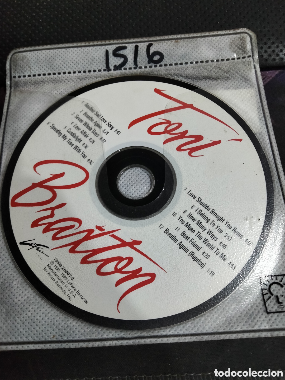CDs de m&uacute;sica: Cd Toni braxton -1516 (disco solo) - Foto 1