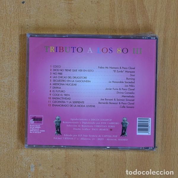 CDs de m&uacute;sica: VARIOS - TRIBUTO A LOS 80 III - CD - Foto 2