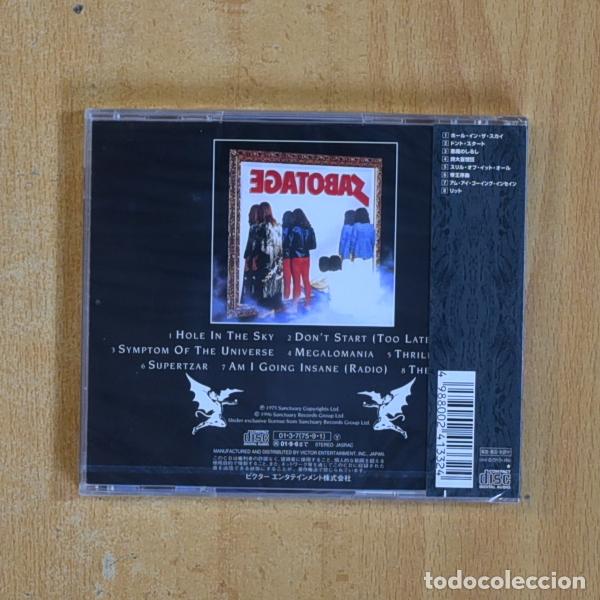 CDs de m&uacute;sica: BLACK SABBATH - SABOTAGE - ED JAPONESA CD - Foto 2