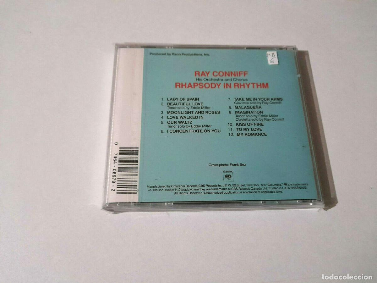 CDs de m&uacute;sica: RAY CONNIFF &rdquo;RHAPSODY IN RHYTHM&rdquo; CD 12 TRACKS - Foto 2