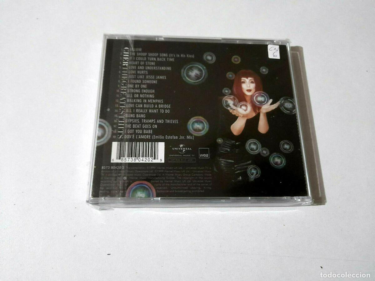 CDs de m&uacute;sica: CHER &rdquo;GREATEST HITS&rdquo; CD 19 TRACKS COMO NUEVO - Foto 2