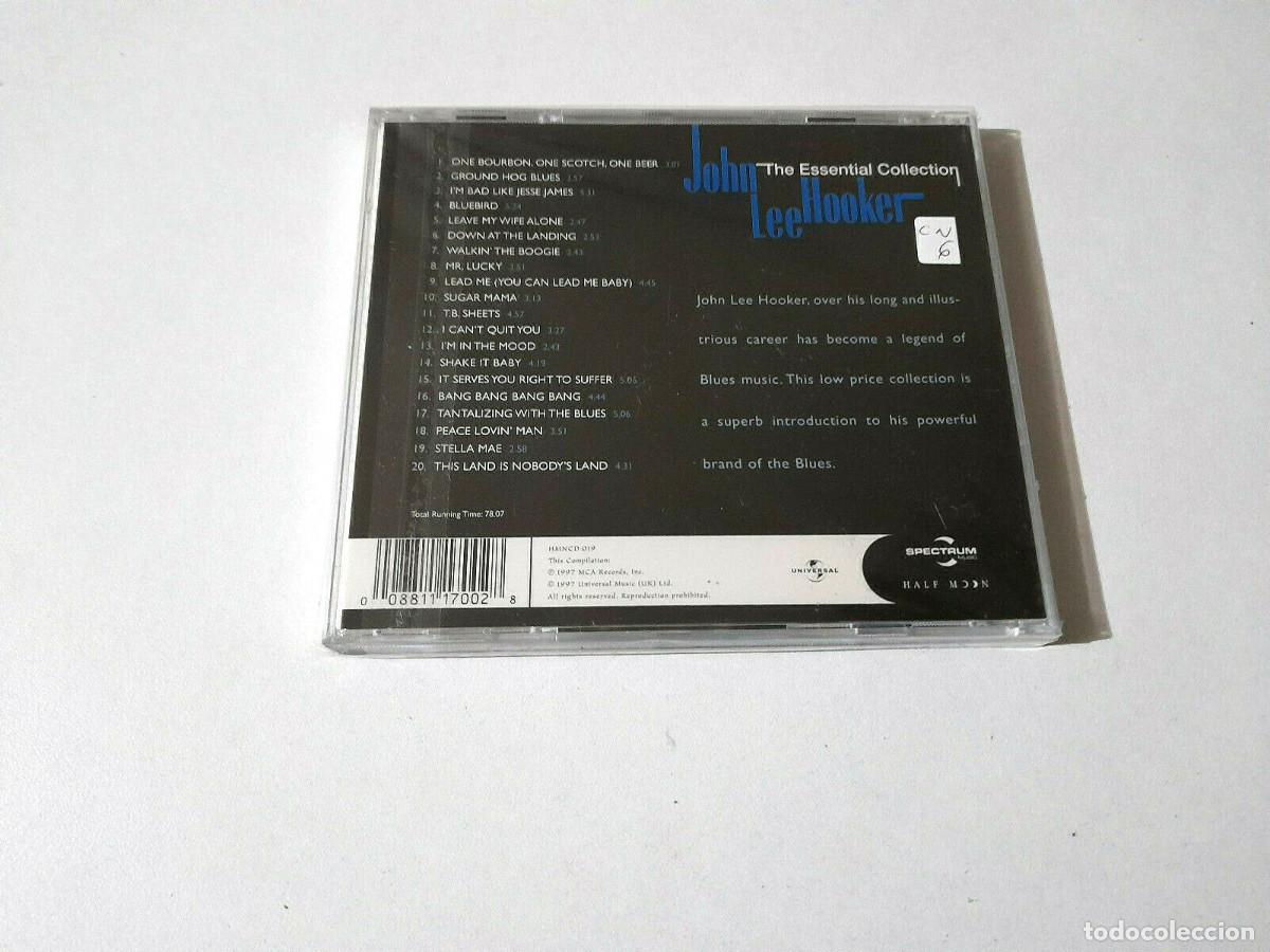 CDs de m&uacute;sica: JOHN LEE HOOKER &rdquo;THE ESSENTIAL COLLECTION&rdquo; CD 20 TRACKS COMO NUEVO - Foto 2