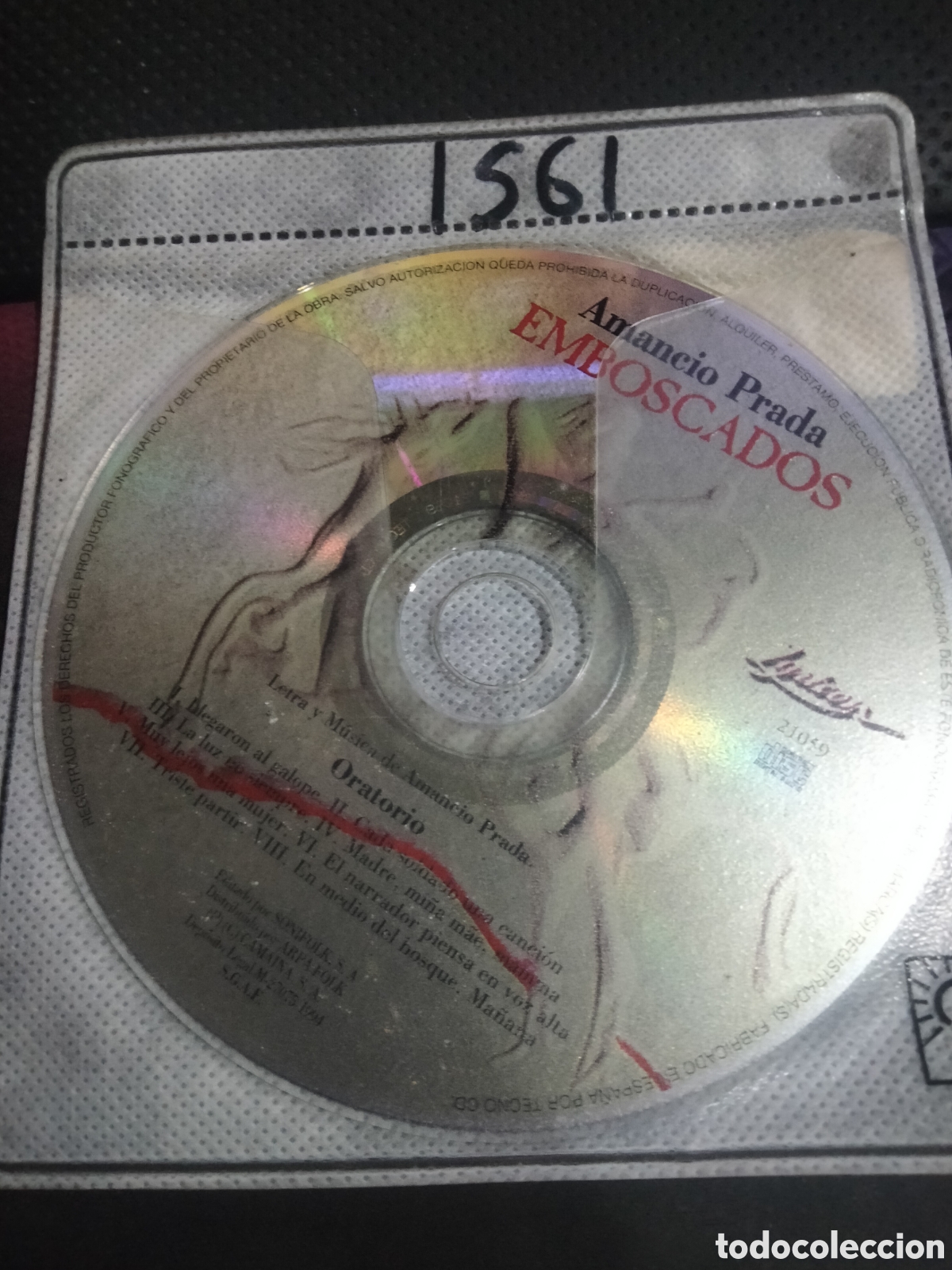 CDs de m&uacute;sica: Cd amancio Prada emboscados -1561 (disco solo) - Foto 1
