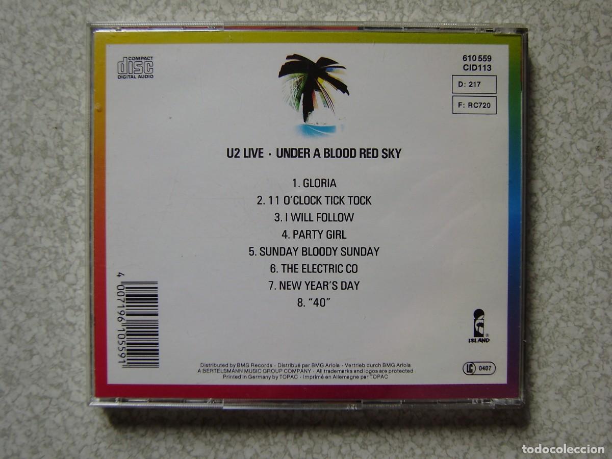 CDs de m&uacute;sica: U2 LIVE.UNDER A BLOOD RED SKY - Foto 2