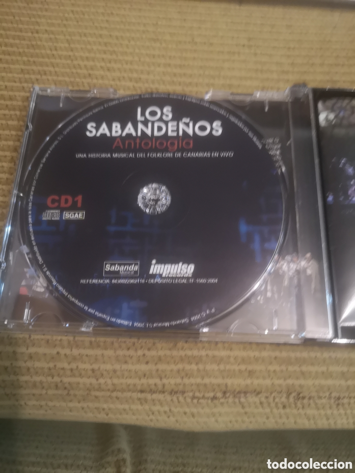 CDs de m&uacute;sica: 2 CD + DVD. LOS SABANDE&Ntilde;OS. ANTOLOGIA - Foto 2
