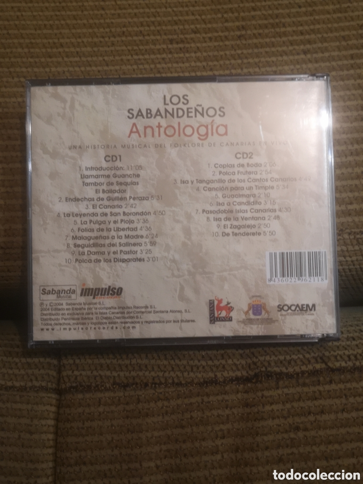 CDs de m&uacute;sica: 2 CD + DVD. LOS SABANDE&Ntilde;OS. ANTOLOGIA - Foto 5