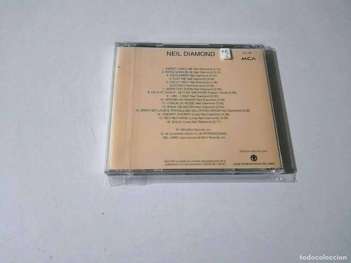 CDs de m&uacute;sica: NEIL DIAMOND &rdquo;LOS 60 DE LOS 60&rdquo; CD 16 TRACKS - Foto 2