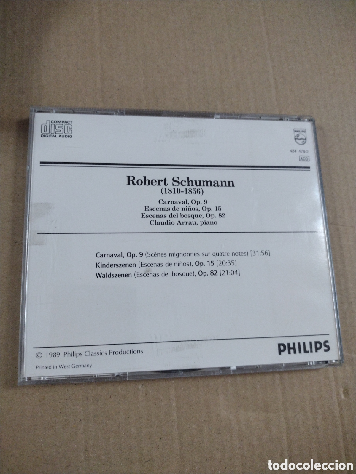 CDs de m&uacute;sica: Robert Schumann. Carnaval, Op. 9. CD - Foto 2