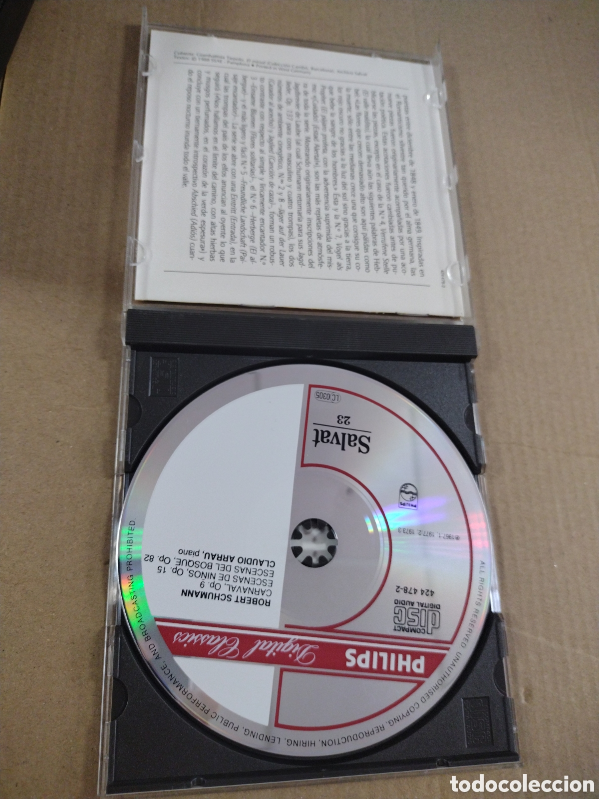 CDs de m&uacute;sica: Robert Schumann. Carnaval, Op. 9. CD - Foto 3