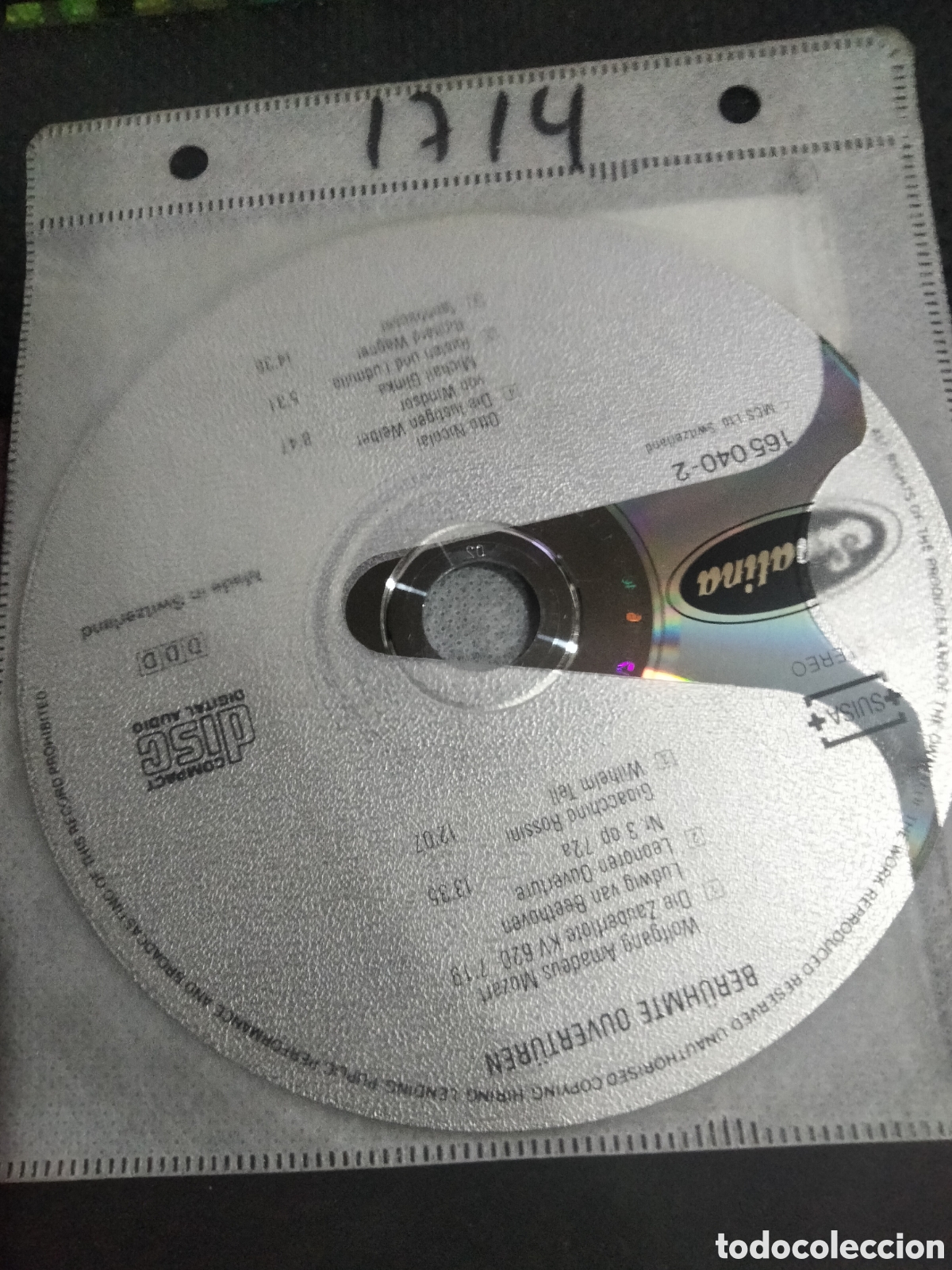 CDs de m&uacute;sica: Cd famous overtures -1714 (disco solo) - Foto 1