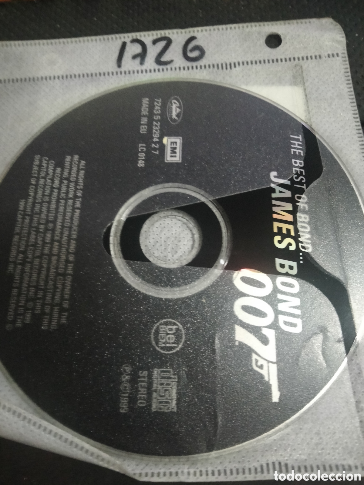 CDs de m&uacute;sica: Cd BSO James Bond -1726 (disco solo) - Foto 1
