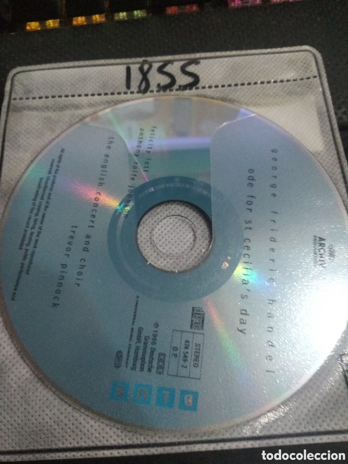 CDs de m&uacute;sica: Cd handel -1855 (disco solo) - Foto 1