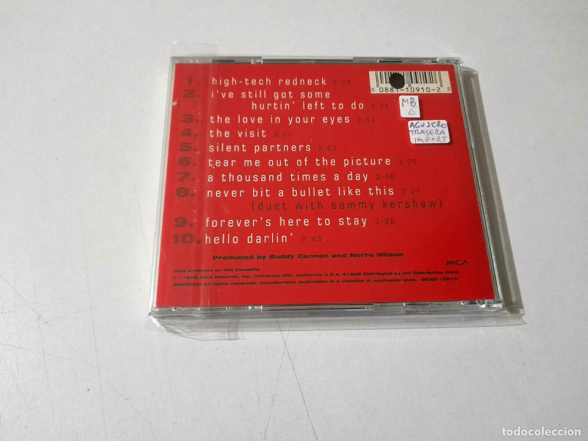 CDs de m&uacute;sica: GEORGE JONES &rdquo;HIGH TECH REDNECK&rdquo; CD 10 TRACKS - Foto 2