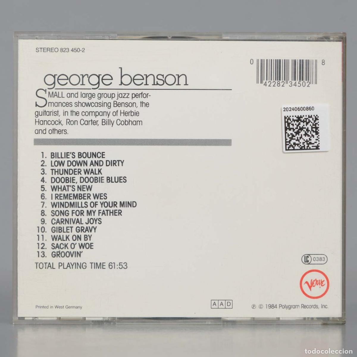 CDs de m&uacute;sica: CD. George Benson &ndash; The Silver Collection - Foto 2