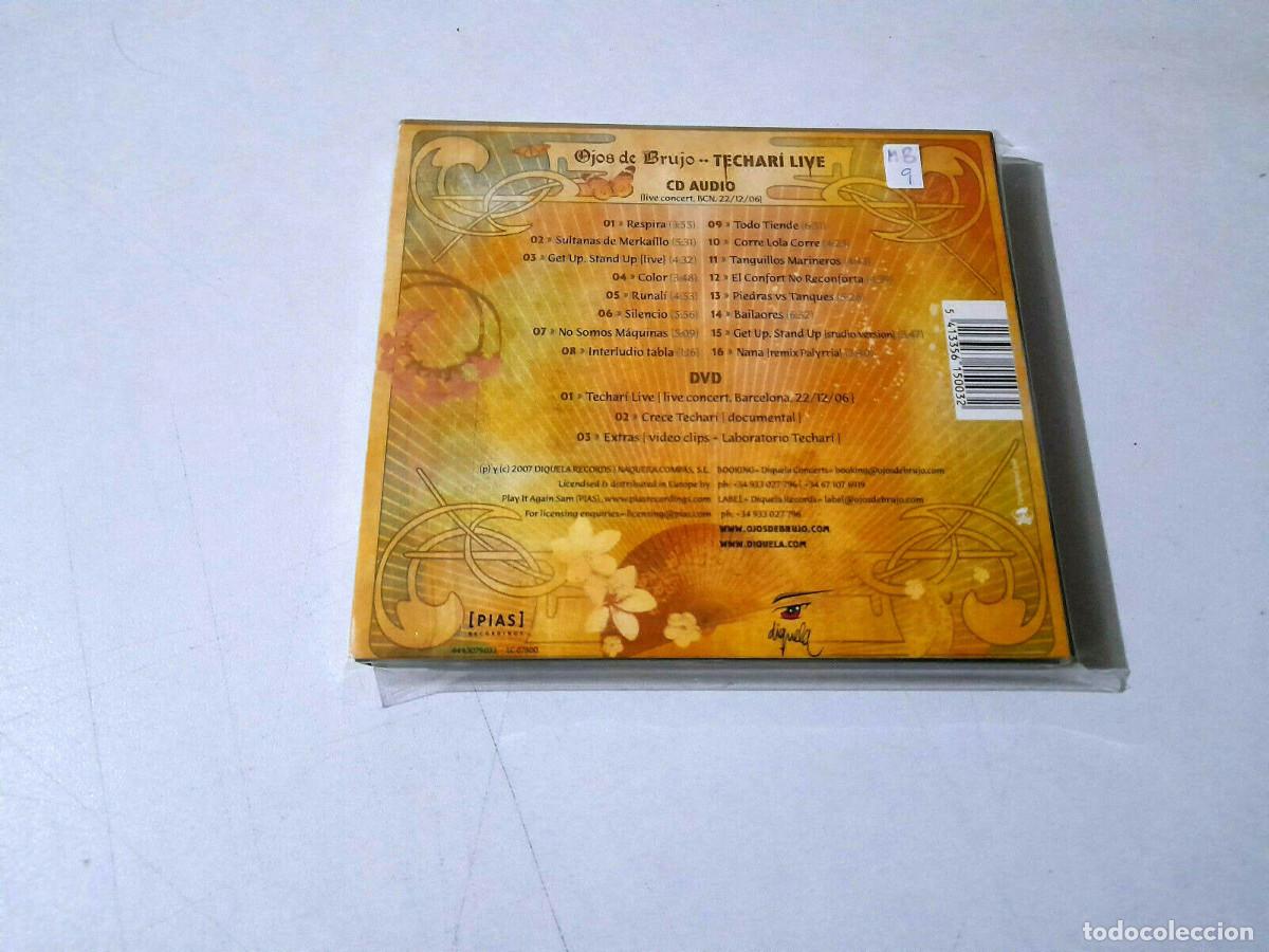 CDs de m&uacute;sica: OJOS DE BRUJO &rdquo;TECHARI LIVE&rdquo; CD +DVD 16 TRACKS DIGIPACK - Foto 2