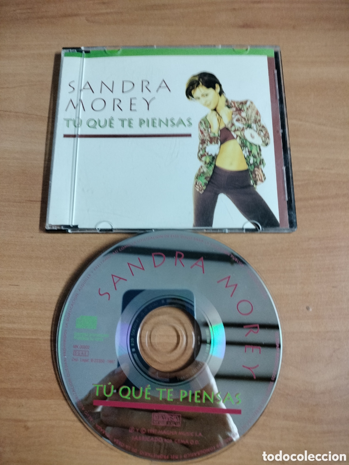 CDs de m&uacute;sica: Sandra Morey - T&uacute; que te piensas - CD single - Foto 1