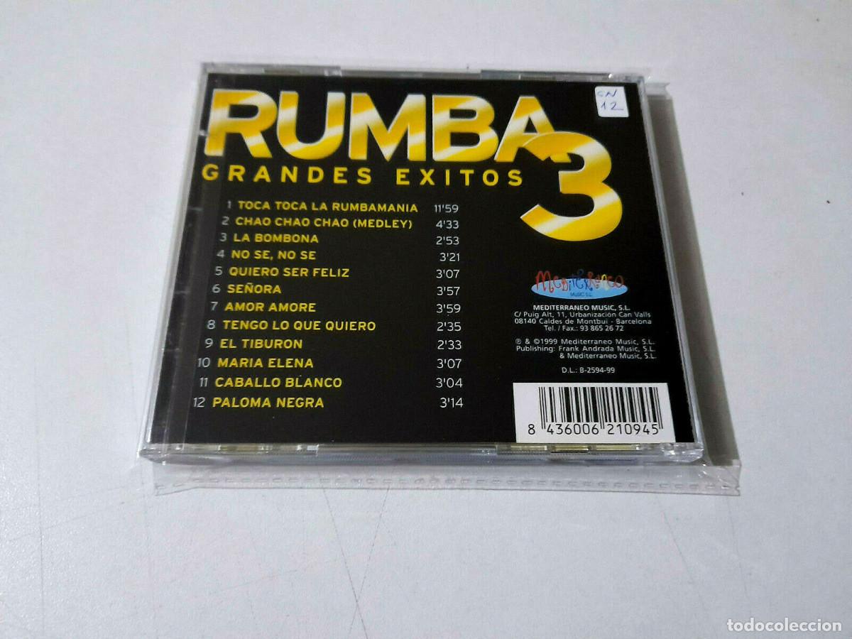 CDs de m&uacute;sica: RUMBA 3 &rdquo;GRANDES EXITOS&rdquo; CD 12 TRACKS COMO NUEVO - Foto 2
