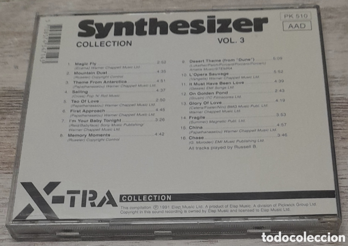 CDs de m&uacute;sica: SYNTHESIZER COLLECTION VOL. 3 - Foto 2