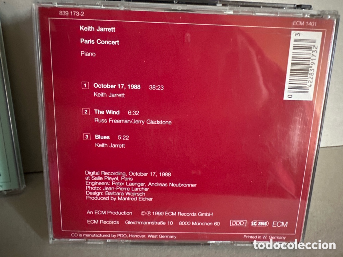 CDs de m&uacute;sica: Keith Jarrett - Paris Concert (CD) - Foto 2
