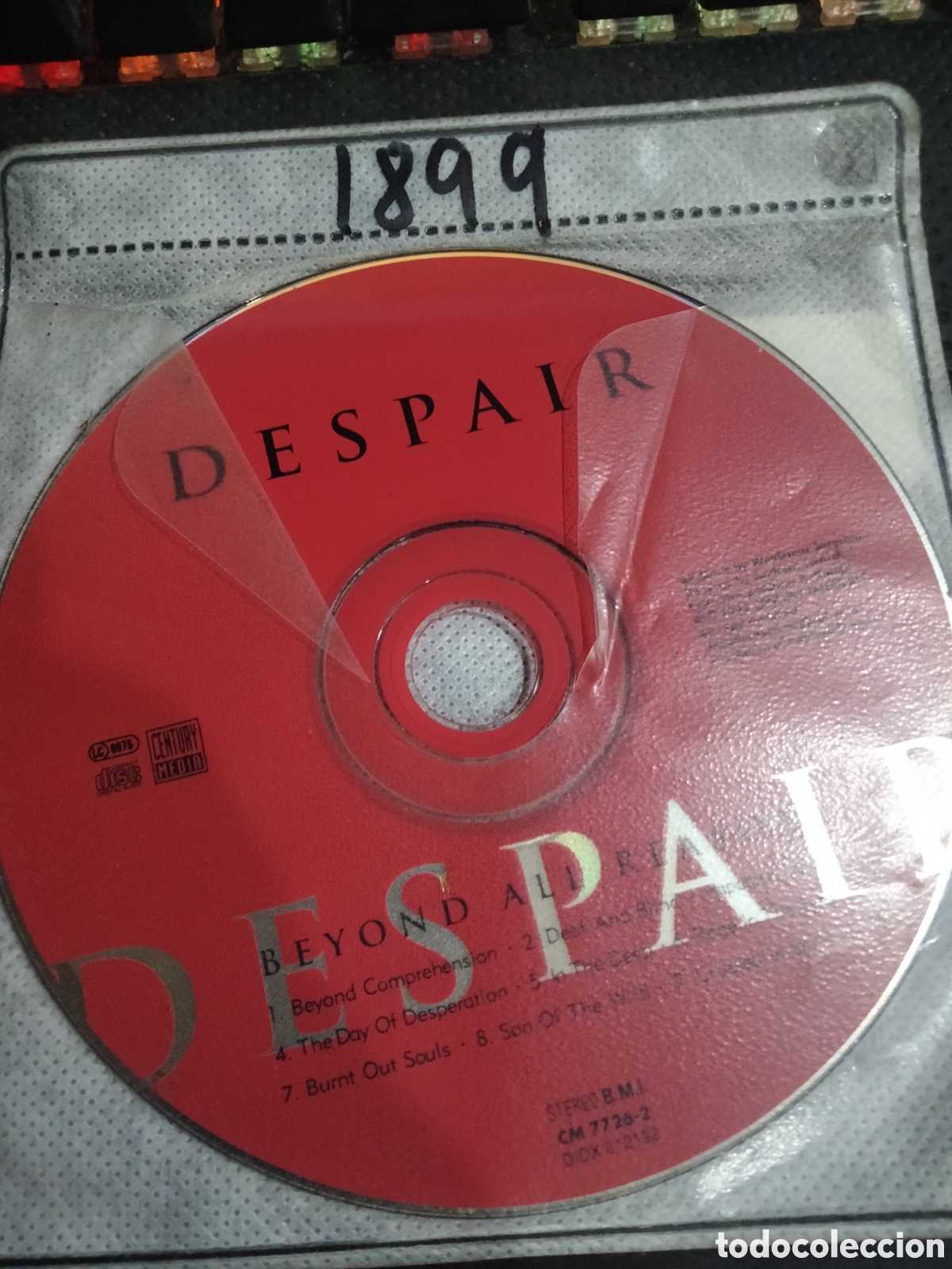 CDs de m&uacute;sica: Cd despair beyond all reason -1899 (disco solo) - Foto 1