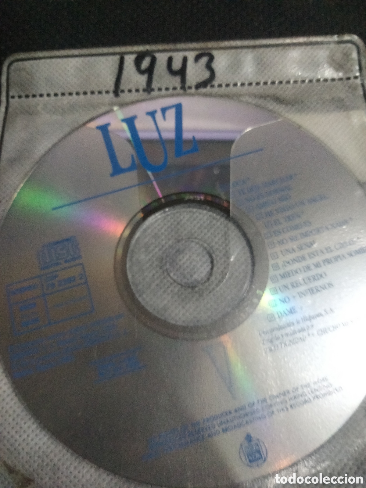 CDs de m&uacute;sica: Cd luz casal -1943 (disco solo) - Foto 1