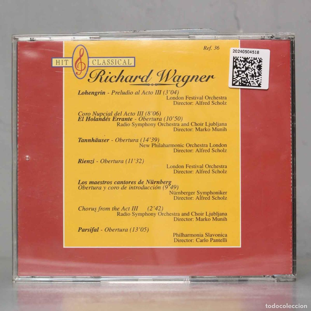 CDs de m&uacute;sica: CD. WAGNER OBERTURAS Y COROS. PANTELLI - Foto 2