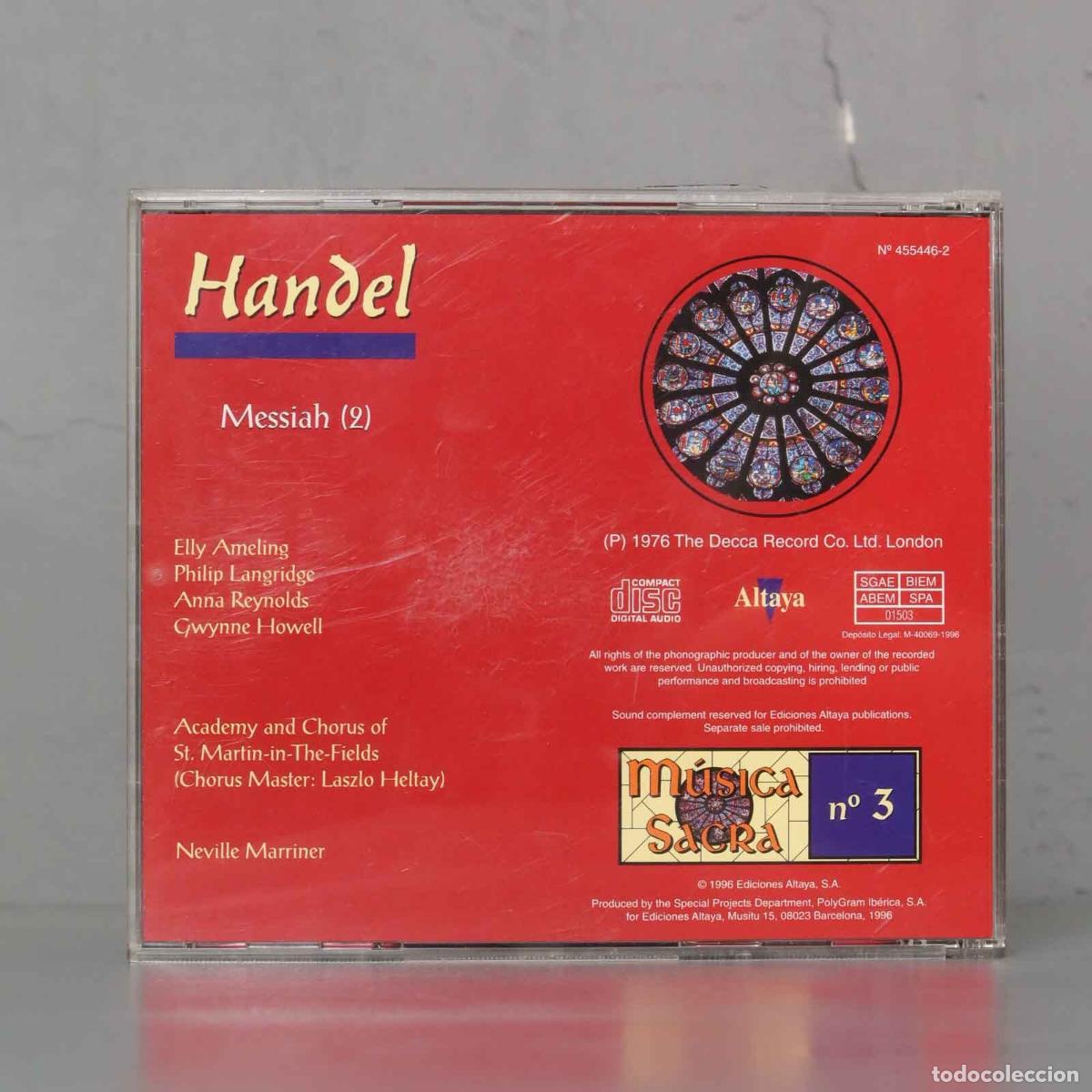 CDs de m&uacute;sica: 2 CD. EL MESIAS. HAENDEL. MARRINER - Foto 2