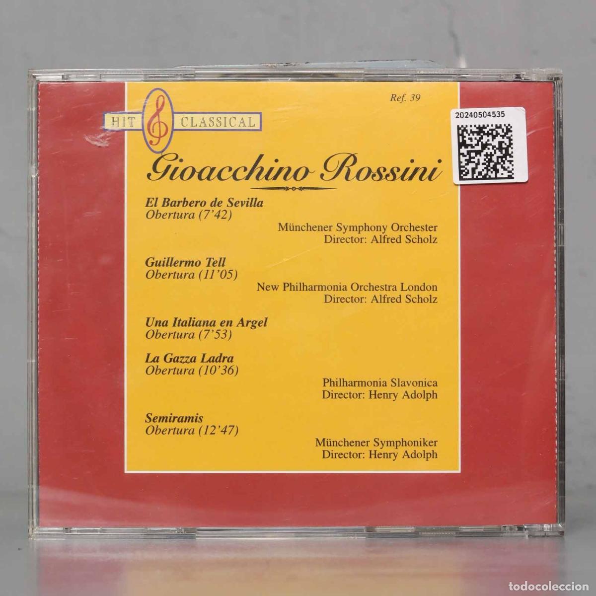 CDs de m&uacute;sica: CD. ROSSINI. OBERTURAS. ADOLPH - Foto 2