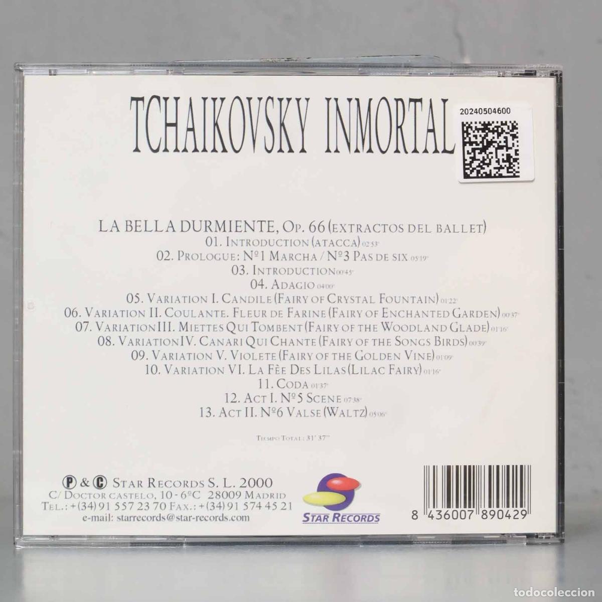 CDs de m&uacute;sica: CD. TCHAIKOVSKY INMORTAL. - Foto 2