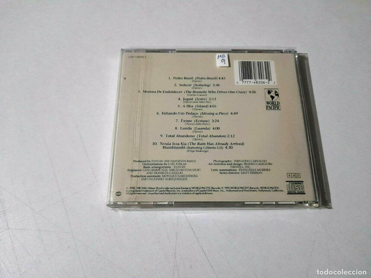 CDs de m&uacute;sica: DJAVAN &rdquo;SEDUZIR&rdquo; CD 10 TRACKS - Foto 2