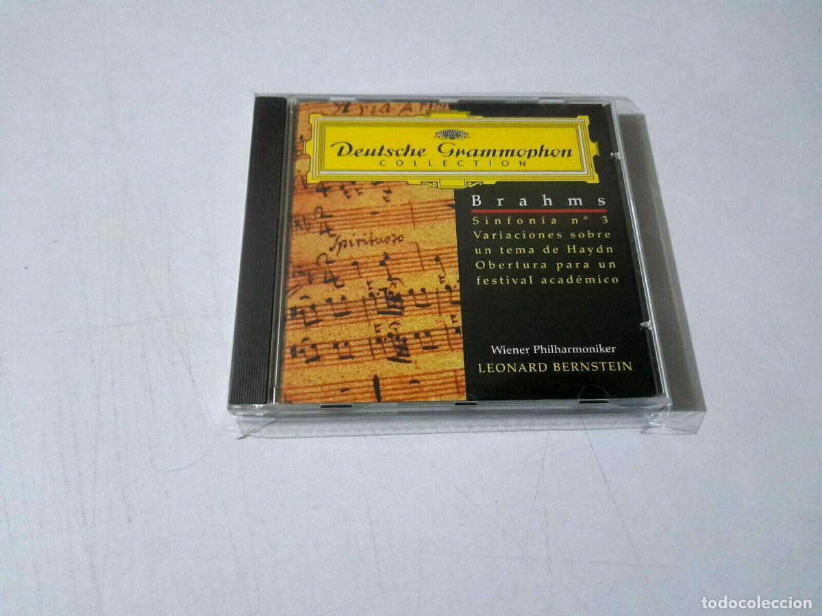 CDs de m&uacute;sica: LEONARD BERNSTEIN &rdquo;BRAHMS SYMPHONY No 3 VARIATIONS ON A&rdquo; CD 6 TRACKS COMO NUEVO - Foto 1
