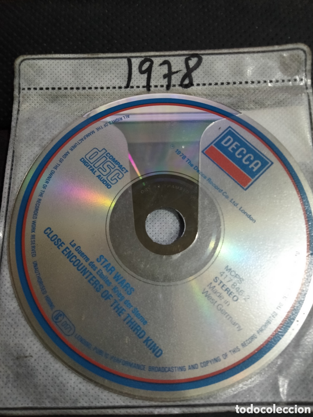 CDs de m&uacute;sica: Cd BSO star wars -1978 (disco solo)