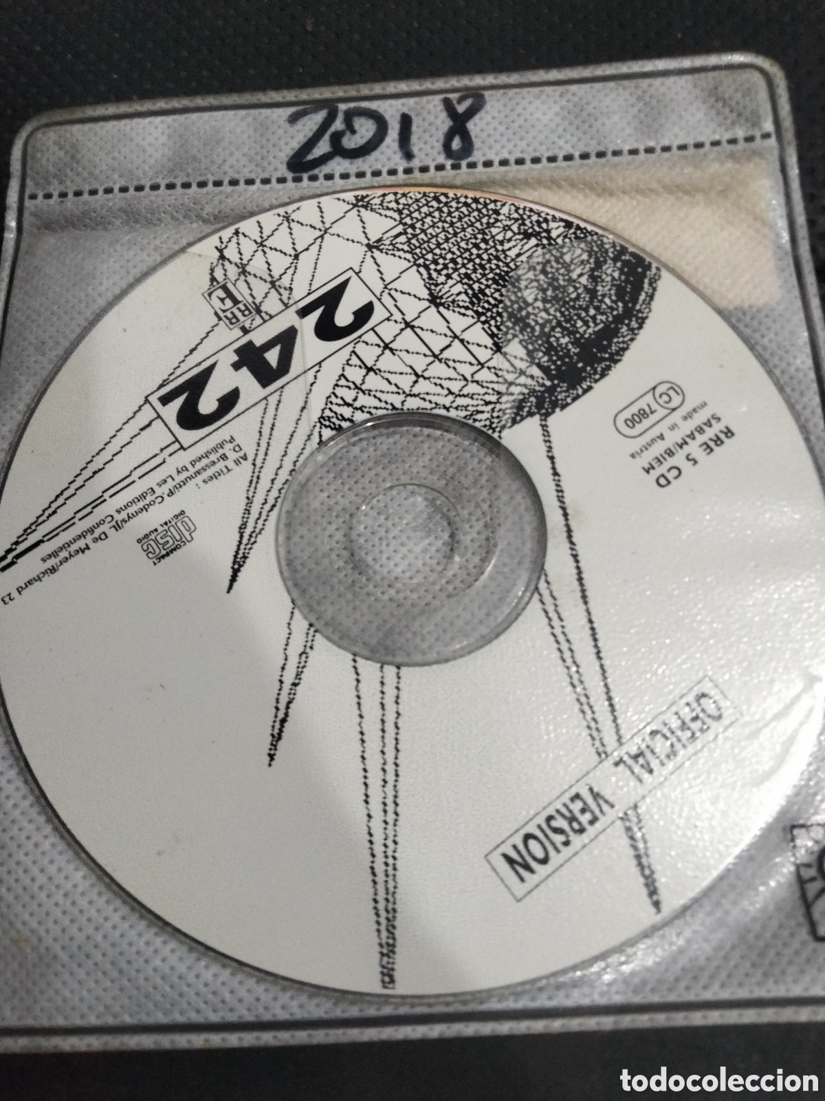 CDs de m&uacute;sica: Cd front 242 official versi&oacute;n 1986-1987 -2018 (disco solo) - Foto 1