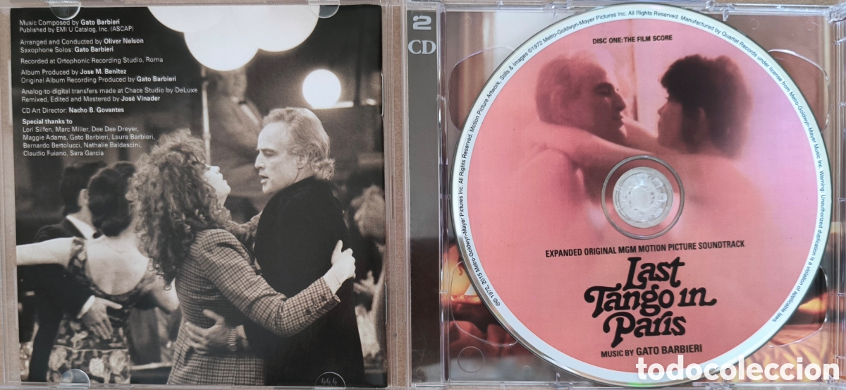 CDs de m&uacute;sica: LAST TANGO IN PARIS. 2CD. GATO BARBIERI. - Foto 2