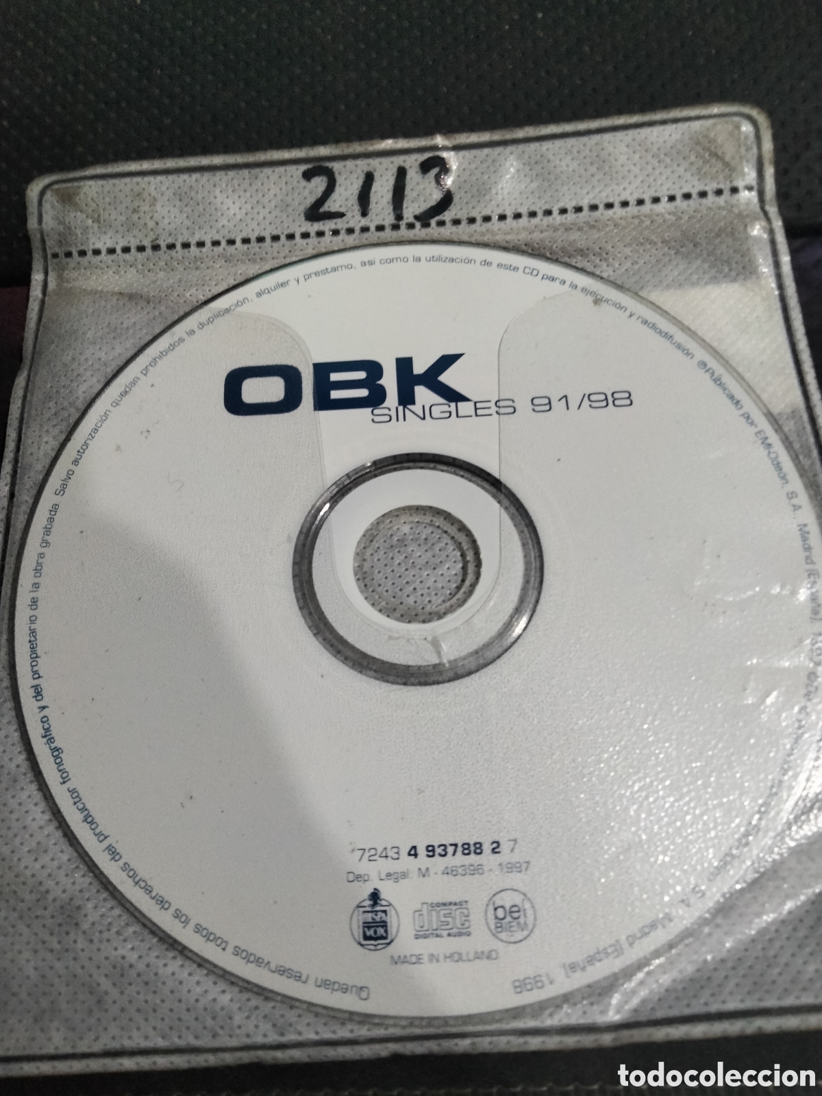 Musik-CDs: Cd obk singles 91/98 (disco solo)