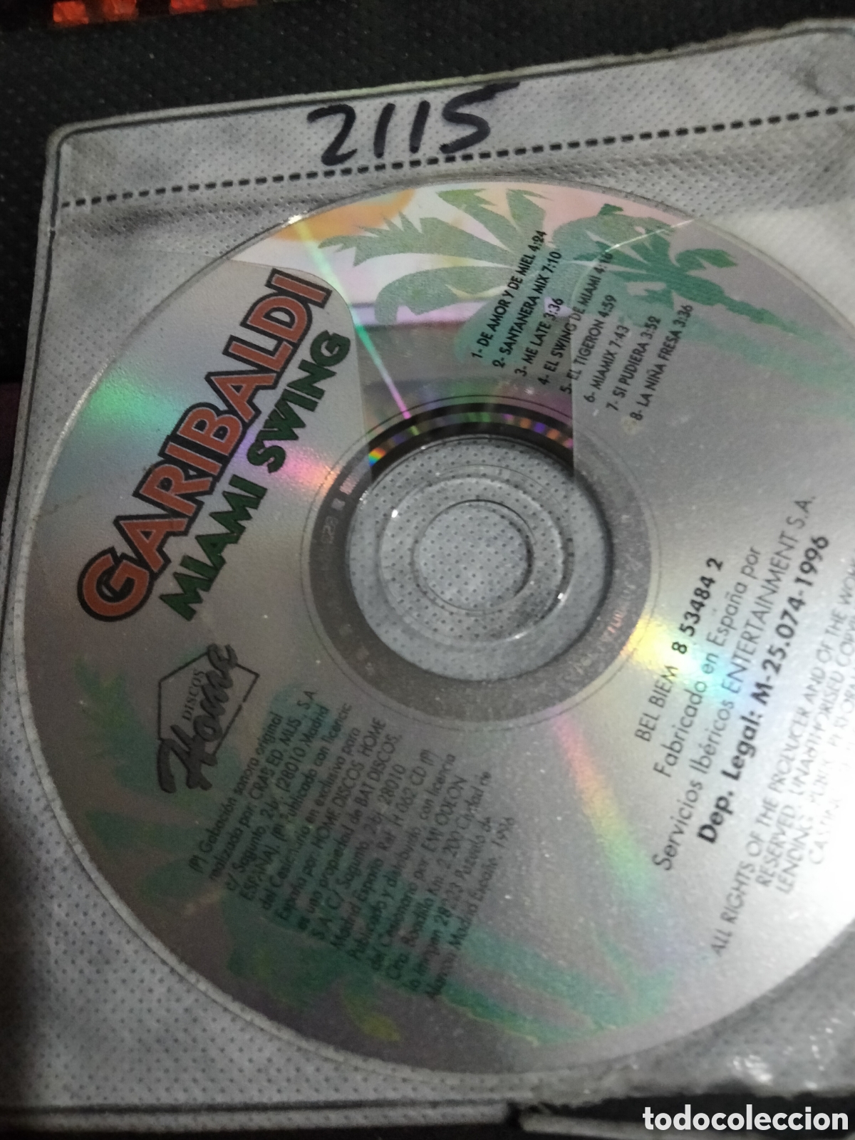 CDs de m&uacute;sica: Cd garibaldi Miami swing -2115 (disco solo) - Foto 1
