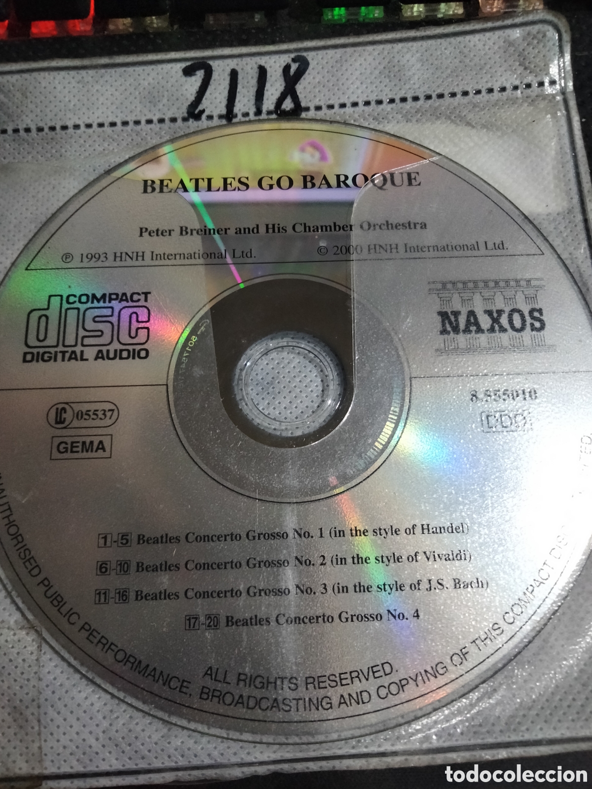 CDs de M&uacute;sica: Cd beatles go baroque -2118 (disco solo)