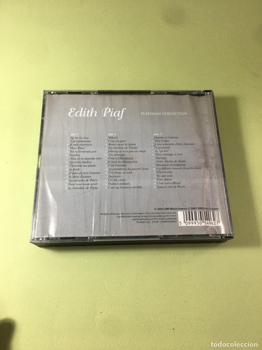 CDs de m&uacute;sica: EDITH PIAF - PLATINUM COLLECTION 3 CD - Foto 4