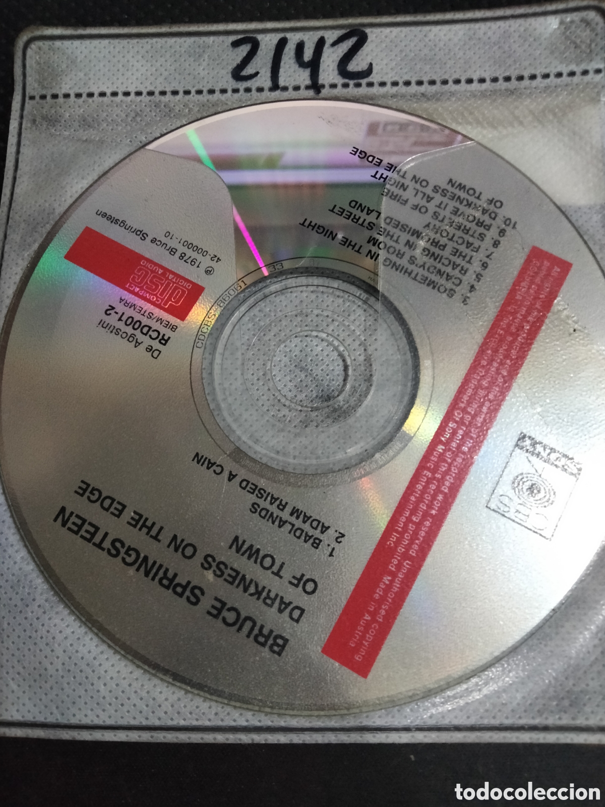 CDs de m&uacute;sica: Cd Bruce Springsteen -2142 (disco solo) - Foto 1