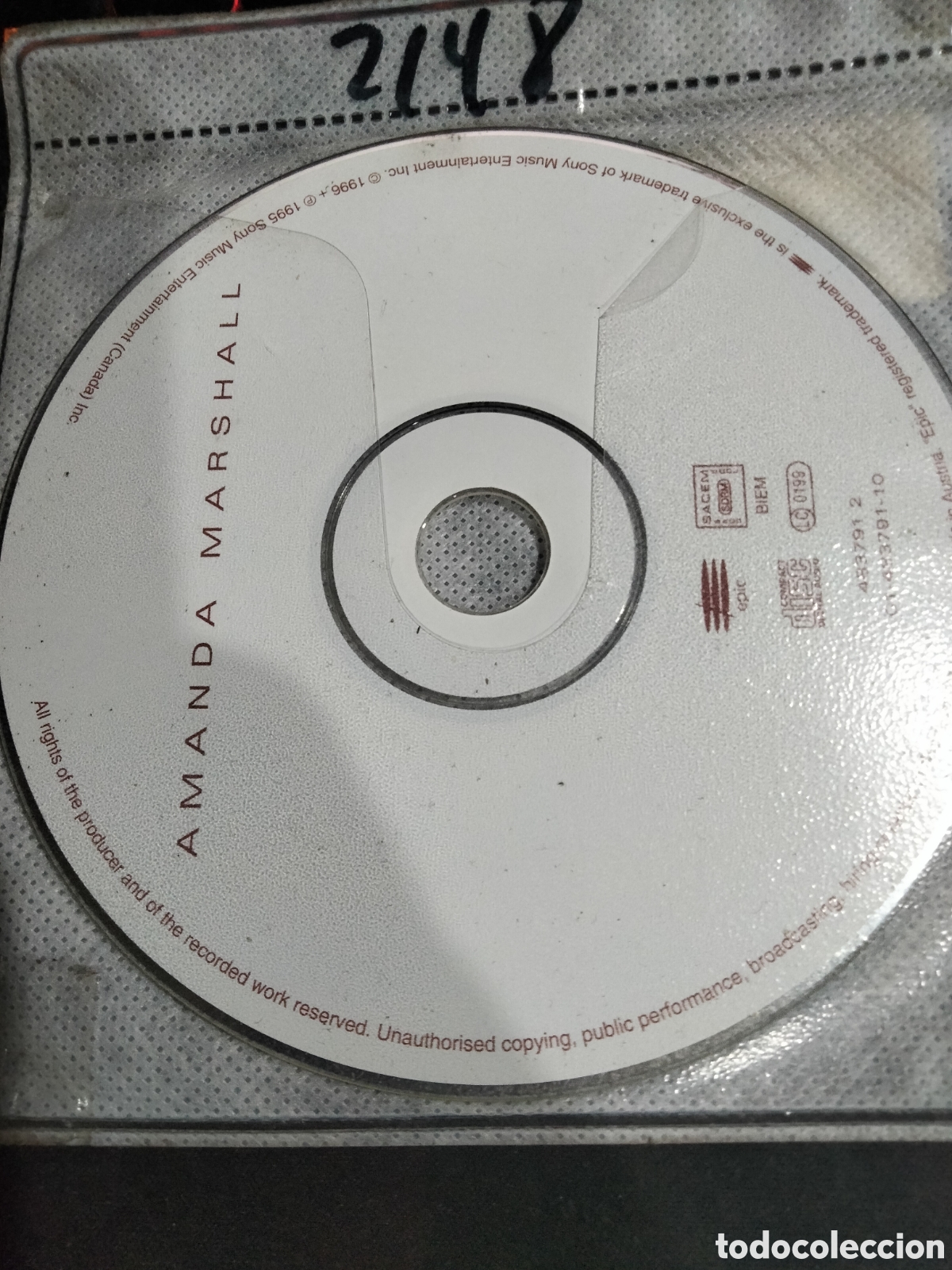 CDs de m&uacute;sica: Cd Amanda Marshall -2148 (disco solo) - Foto 1