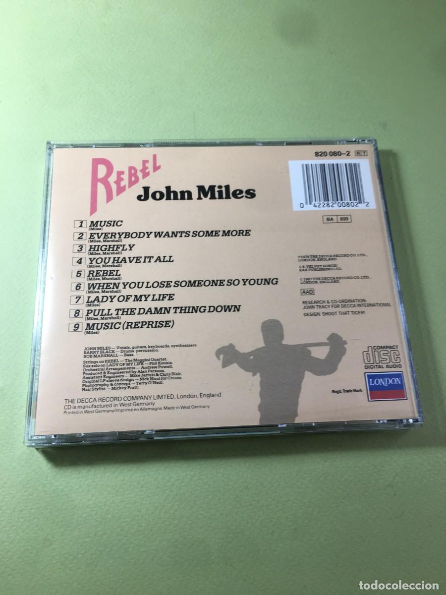 CDs de m&uacute;sica: JOHN MILES - REBEL - IMPORTADO - Foto 3